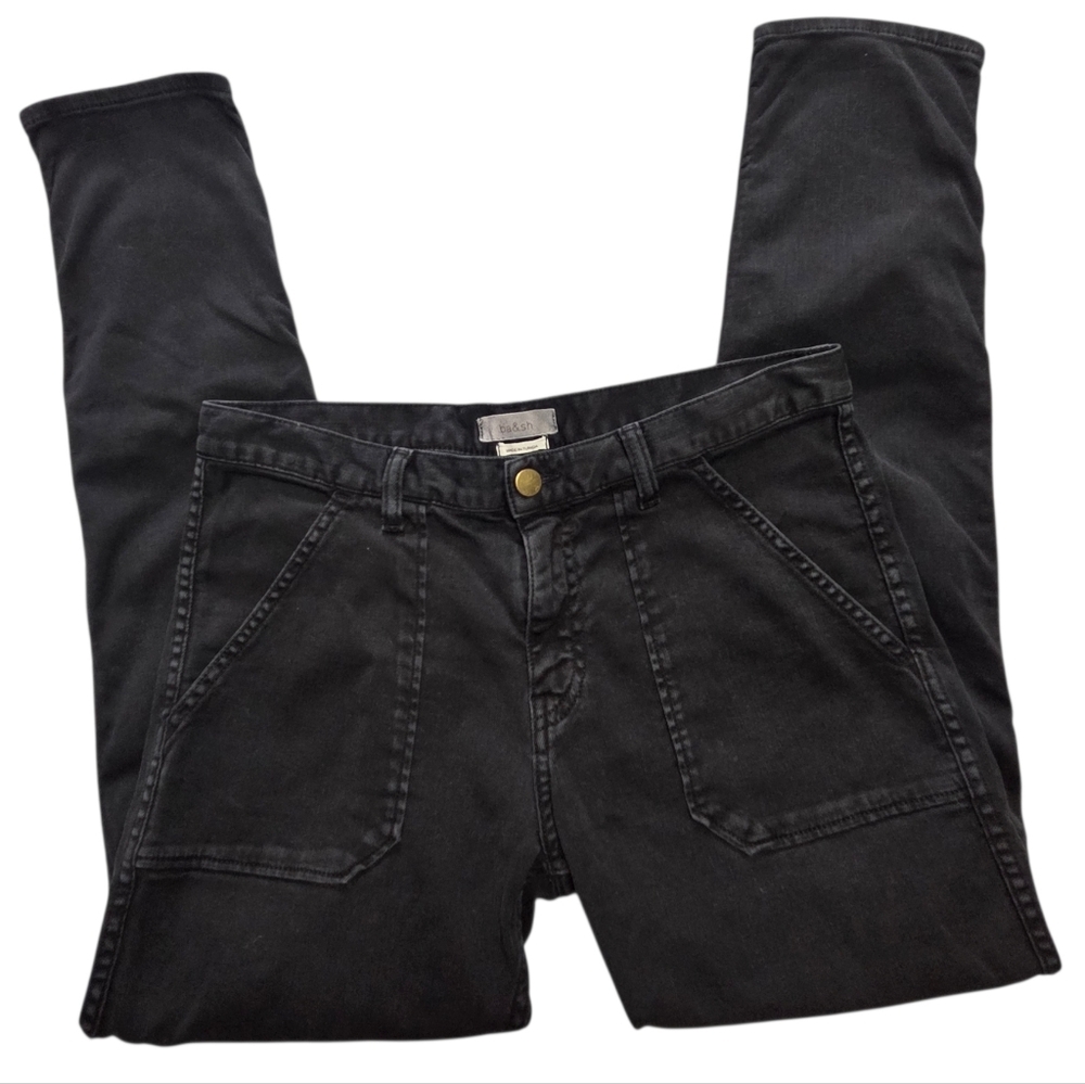 ba&sh C Sally Straight Leg Jeans Black Size 27 - Picture 7 of 11
